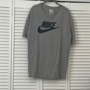 Nike Gray Short Sleeve Tee Athletic Style